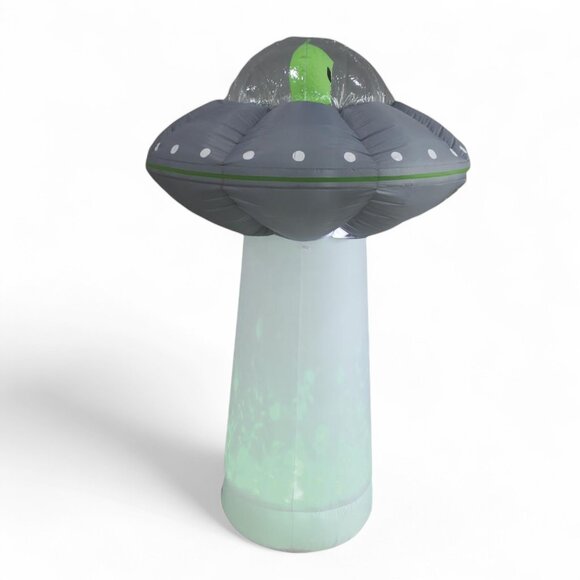 7 FT Alien UFO LED Tractor Beam Inflatable Yard Farm Prop Christmas Area 51 NEW - Picture 11 of 11